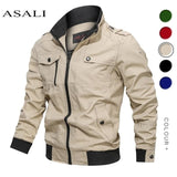 2020 Militaire Jas Mannen Lente Herfst Katoen Windjack Pilot Jas Leger Mannen Bomber Jassen Cargo Vlucht Jas Mannelijke Kleren