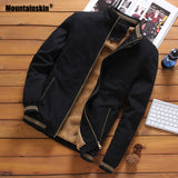 Mountainskin Fleece Jassen Heren Pilot Bomber Jas Warme Mannelijke Mode Baseball Hip Hop Jassen Slim Fit Jas Merk Kleding SA690