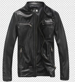 Yolanfairy Lente Herfst Mannen Echt Lederen Jas Korte Slanke Moto Jassen Voor Mannen Bovenkleding Jaqueta De Couro MF030